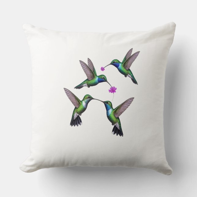 Nature's Ballet Throw Pillow (Front)