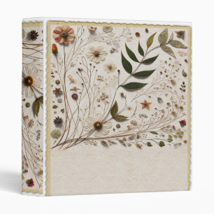 Nature's Beauty Botanical Flowers & Leaves Binder