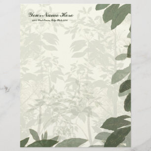 Natures Beauty Linen Letterhead Stationery