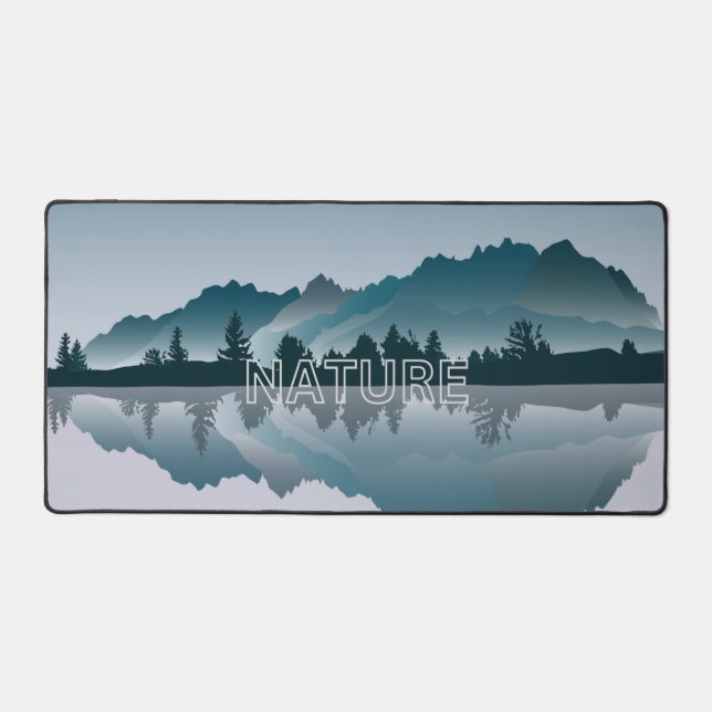 Nature's Beauty Mountain Reflection Desk Mat (Front)
