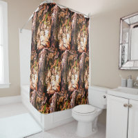 Nature's Camo/Spring Morel Shower Curtain