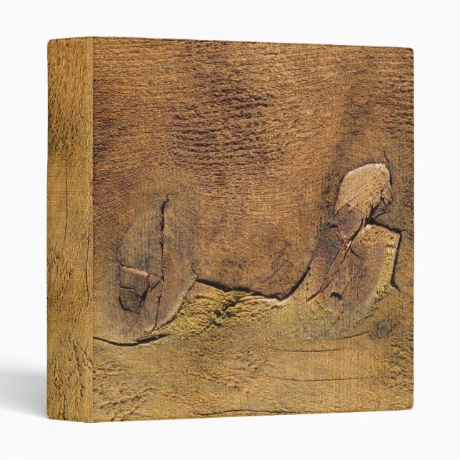 Nature's Cedar Wood Abstract Art Binder (Front/Spine)