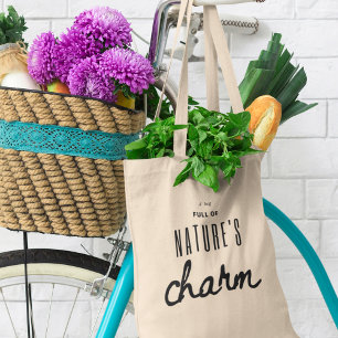 Nature's Charm Sustainability in Style Grocery Tote Bag