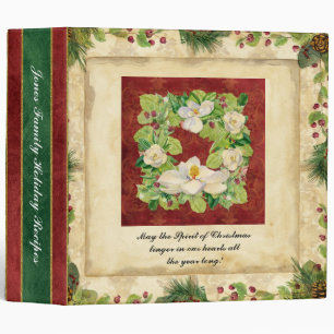 Nature's Christmas Family Wreath Recipe Binder