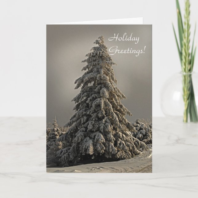 Nature's Christmas Tree - Greeting Card (Front)
