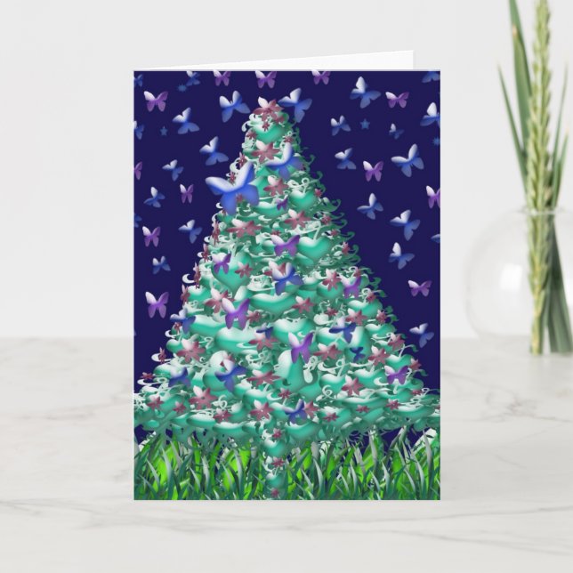 Natures Christmas Tree Holiday Card (Front)