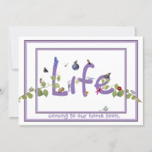 Nature's Delight-Baby shower: invitation