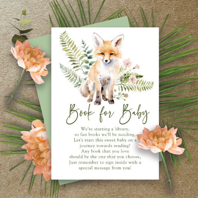 Nature's Delight Fox Book for Baby Enclosure Card (Creator Uploaded)