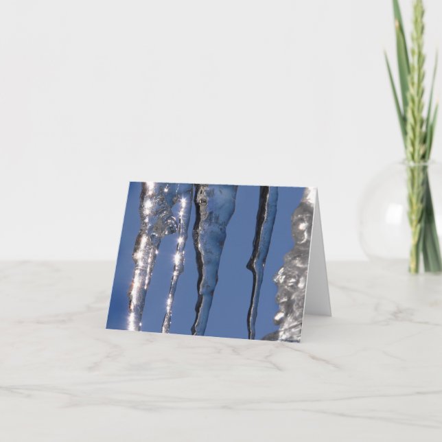 nature's diamonds holiday card (Front)