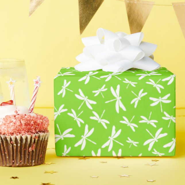 Nature's  Dragonfly Wrapping Paper (Birthday Party)