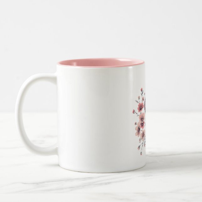 Nature's Elegance  Two-Tone Coffee Mug (Left)