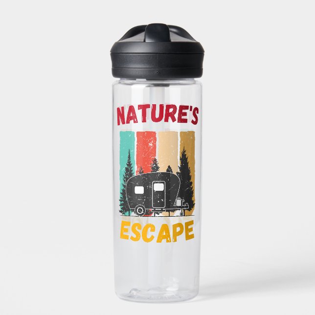 Nature's Escape - Campers Life Water Bottle (Front)