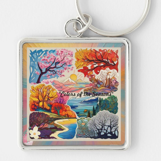 "Nature's Ever-Changing Tapestry" Keychain (Front)