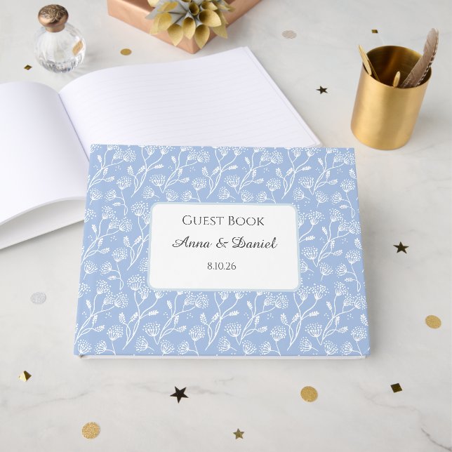 Natures Floral Guest Book (Front Open)