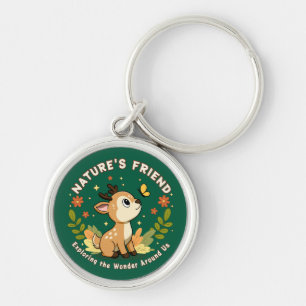 Nature's Friend Cute Fawn Woodland Animal Keychain