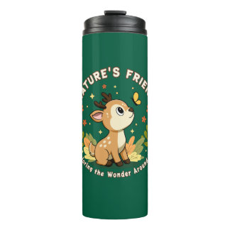 Nature's Friend Cute Fawn Woodland Animal Thermal Tumbler