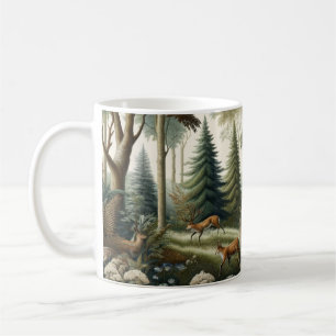 Nature's Harmony: Botanical Seamless Pattern Coffee Mug