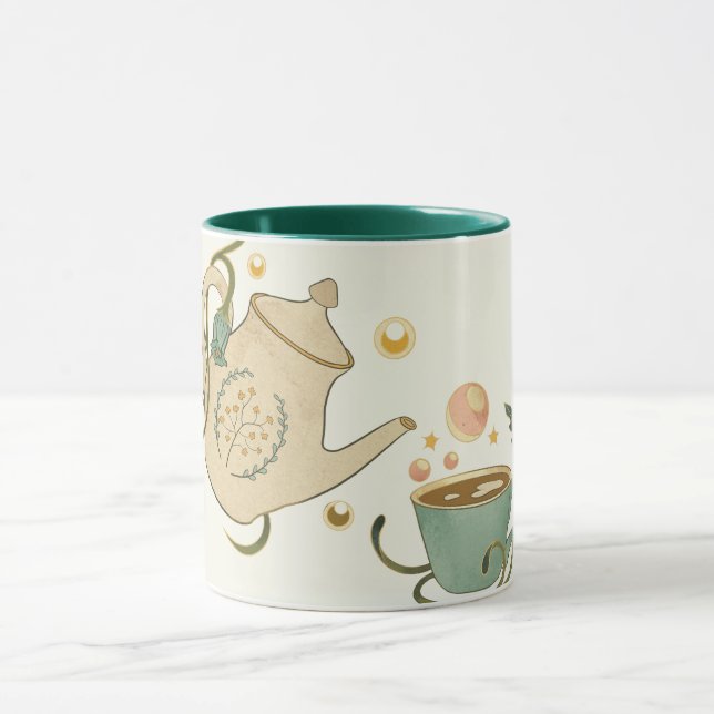 Nature's Harmony, Faecore Tea Time Graphic Art Mug (Center)