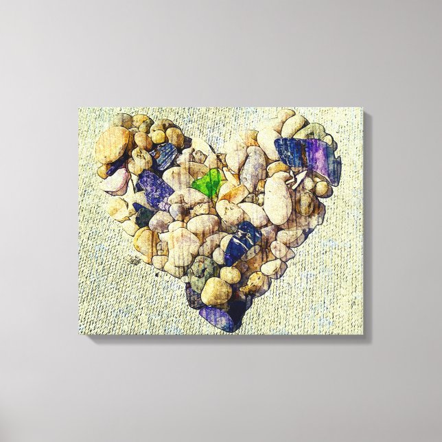 Nature's heart   canvas print (Front)