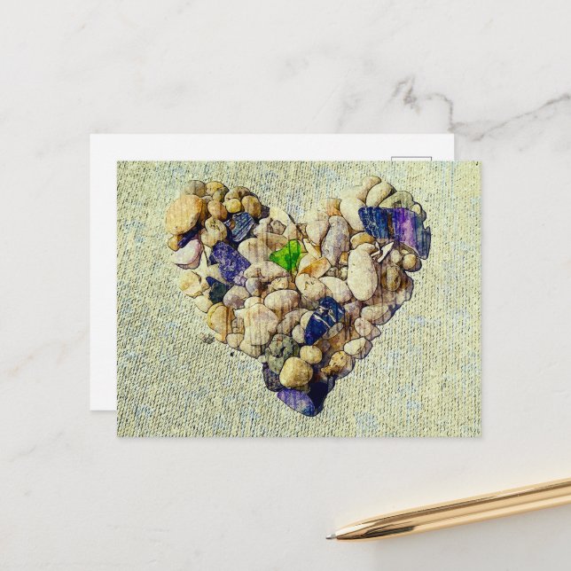 Nature's heart postcard (Front/Back In Situ)