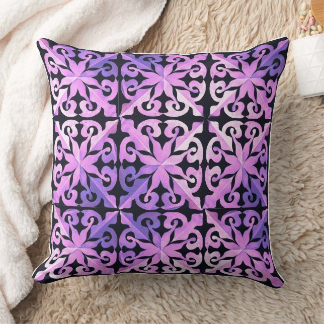 Nature's Hidden Geometry Abstract Geometric Throw Pillow (Blanket)