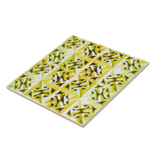 Nature's Hidden Geometry Abstract Geometric Tile