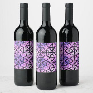 Nature's Hidden Geometry Abstract Geometric  Wine Label
