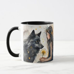 Nature's Magic: Secrets of the Black Wolf Mug
