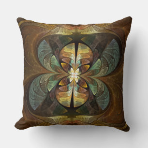 Natures Matrix Bumble Bee Abstract Throw Pillow