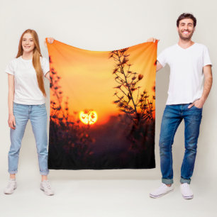 Nature's Palette Evening Glow Sunset Soft Beauty Fleece Blanket