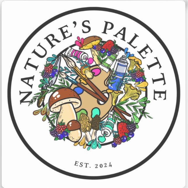 Nature's Palette Vinyl Sticker (Front)