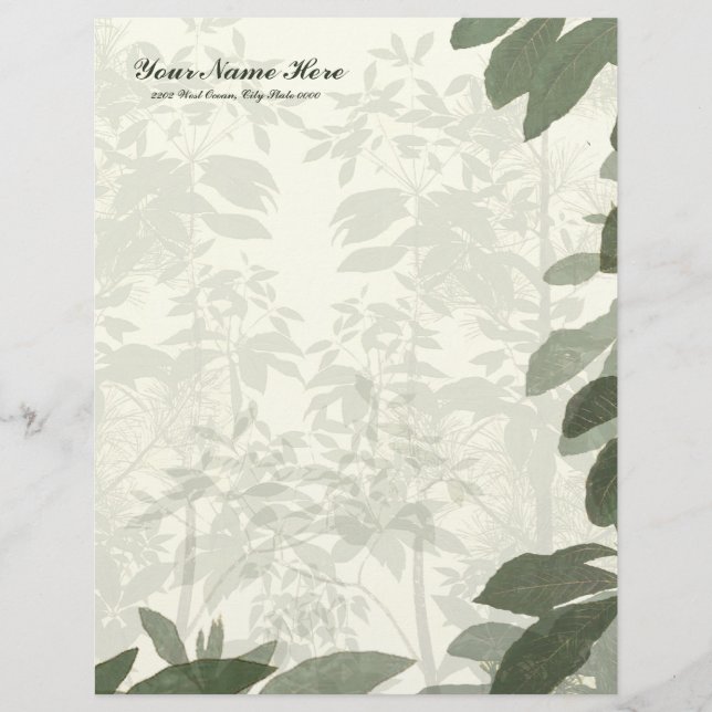 Natures Papier à lettres en lin de beauté (Devant)