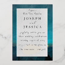 Nature's Passion: Watercolor Wedding Invitation