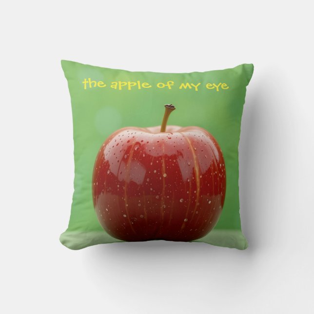 Nature's Perfect Red Throw Pillow (Front)