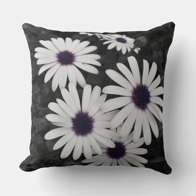 Nature's Subtle Contrast Throw Pillow (Front)