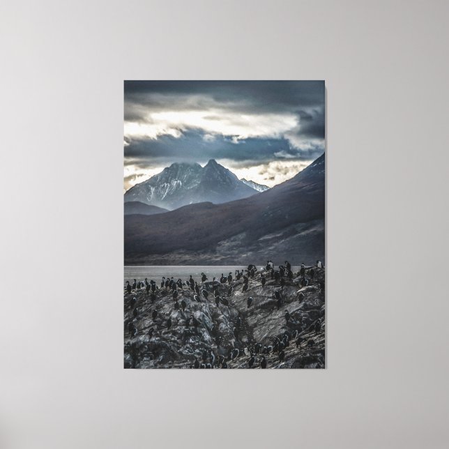 Nature's Symphony: A Portrait of Ushuaia's Wild Be Canvas Print (Front)