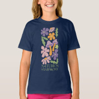 nature's symphony colourful minimalist retro flowe