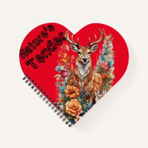 Nature's Tender:Enchanted Forest Deer and Fawn Notebook
