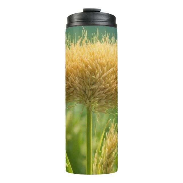 Nature's Tranquillity: Green Meadow Thermal Tumble Thermal Tumbler (Front)