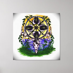 Natures Wheel of Echoes Canvas Print