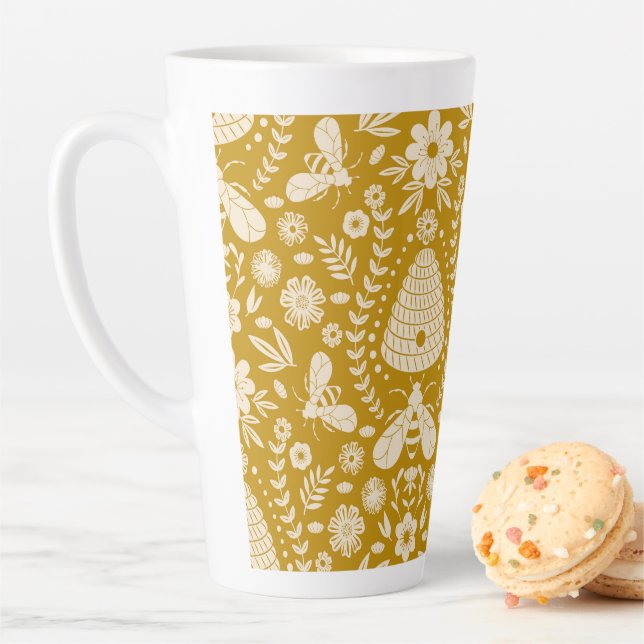 Nature's Whisper Beehive Latte Mug (In Situ)