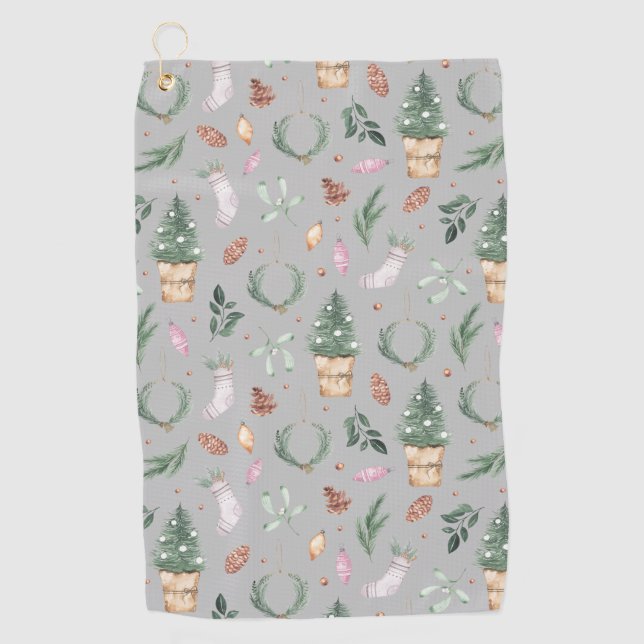 Nature's Winter Treats Golf Towel (Front)