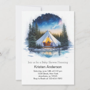 Nature's Wonderland Adventure Baby Shower Invitation