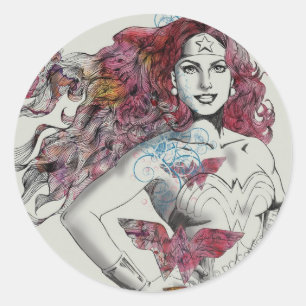 Naturess Design 4 Classic Round Sticker