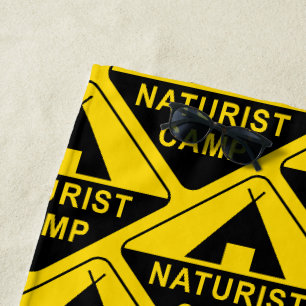 Naturist Camp Beach Towel