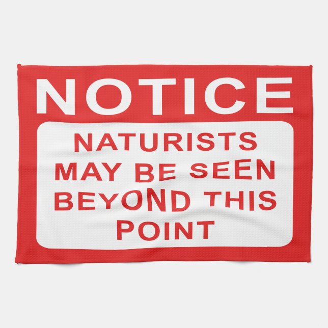 Naturist Kitchen Towel (Horizontal)