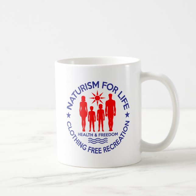 Naturist - Naturism For Life Coffee Mug (Right)