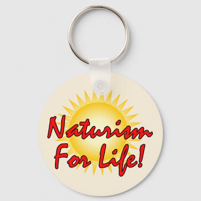Naturists - Naturism For Life Keychain (Front)