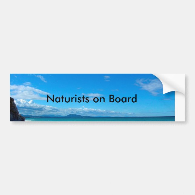 Naturists on Board Bumper Sticker (Front)