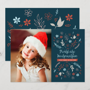 Natürliche Noel Weihnachtsklappgruß Holiday Card